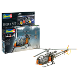 KIT PARA MONTAR REVELL MODEL SET HELICÓPTERO ALOUETTE II 1/32 112 PEÇAS COMPLETO COM TINTAS COLA E PINCEL REV 63804